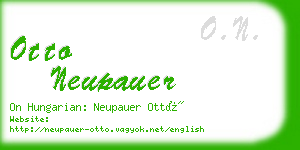 otto neupauer business card